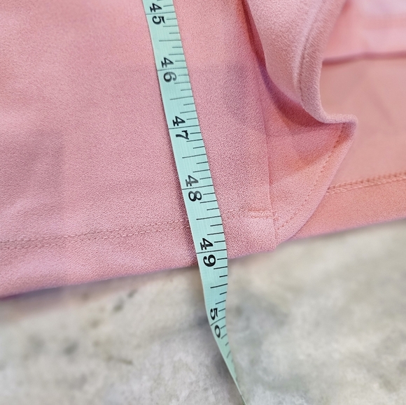 Lulus After Hours Strapless Maxi Dress Blush Pink Ruffled Side Slit Gown Size XS - Picture 12 of 12